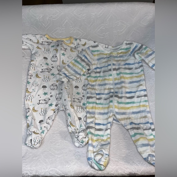 Granimals and Wonder Nation Baby Boy Footie Sleep and Play Bundle - Picture 1 of 2